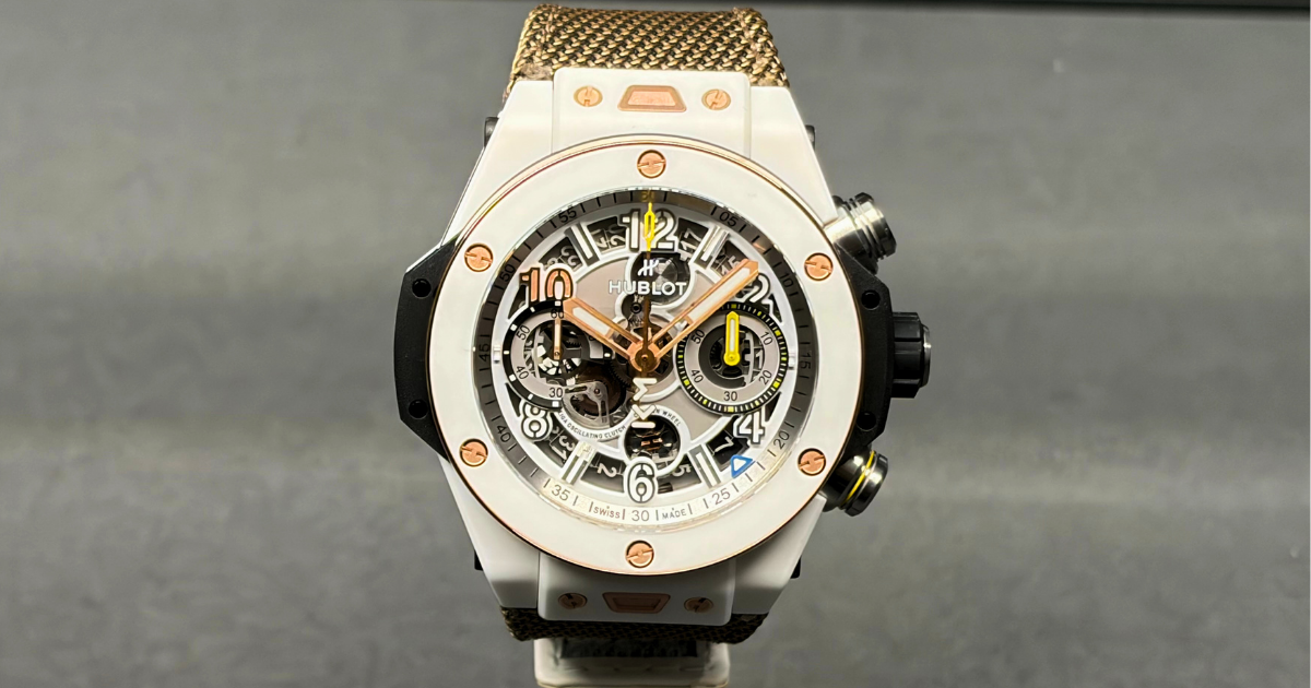 ビッグ・バン
リローデッド キリアン・エムバペ ホワイトセラミック421.HX.2019.NR.MBP26が2026W＆Wで展示されている様子