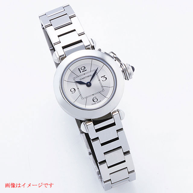 W3140007 シルバー Cartier（カルティエ）ミスパシャ 中古 高級ブランド時計の販売・通販ならGINZA RASIN  U-W3140007