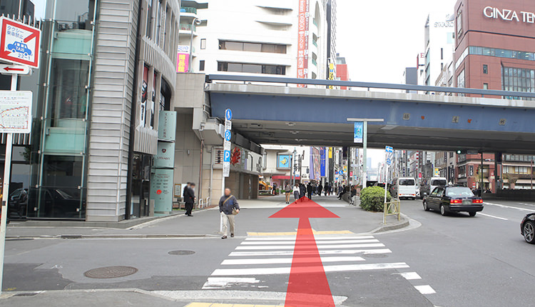 JR新橋から道順５