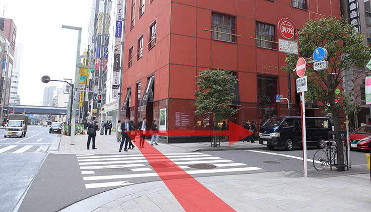 銀座線新橋から道順５