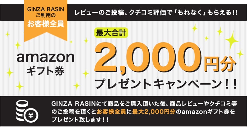 amazonギフト券 最大2,000円分プレゼントキャンペーン