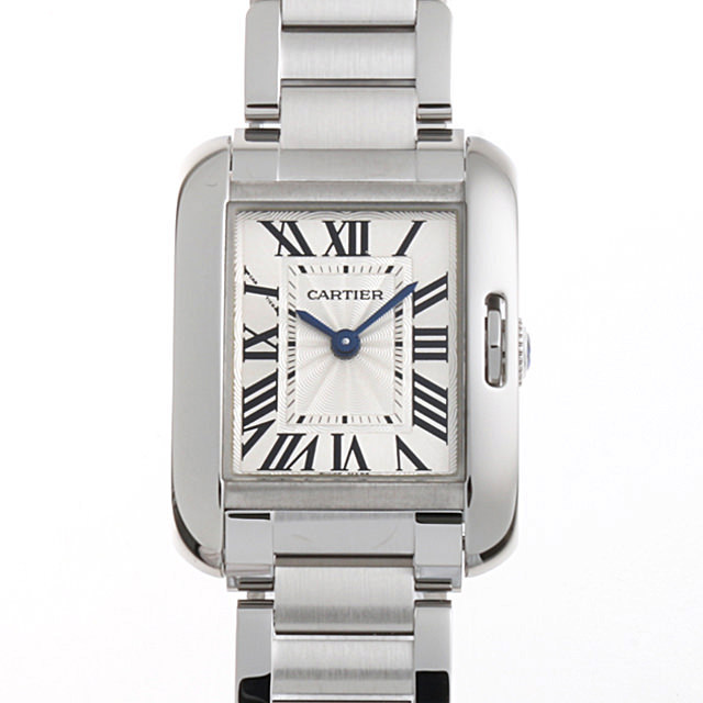 カルティエ Cartier タンク アングレースSM 腕時計 レディー【中古】 中古)CARTIER カルティエ タンク アングレーズ SM W4TA0003（商品ID