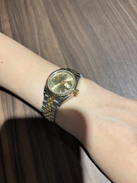 今回は、ロレックス デイトジャスト 10Pダイヤ 279173G シャンパン 5列 ジュビリーブレス をご成約いただきました！